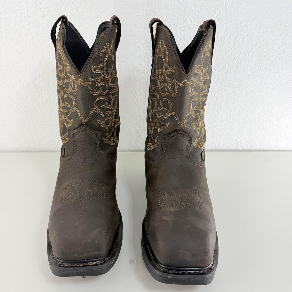 Brunt The Vastbinder Comp Toe Boots Mens Size 11.5 Brown Western Work Safety